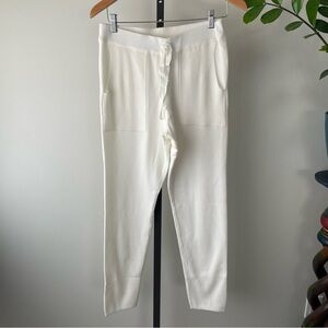 Renuar Ultra Soft Knit Sweater Pant White Size Small